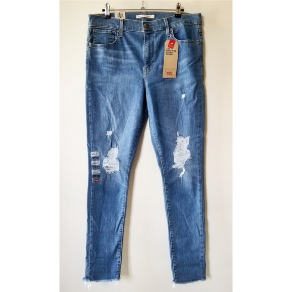 LEVIS 720 High Rise Super Skinny Denim Jeans - Picture 3 of 16